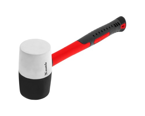 [Молотки] MATRIX Киянка резиновая, 680 г, черно-белая резина, фибергласовая рукоятка [11172]