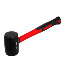 MATRIX Киянка резиновая, 450 г, черная резина, фибергласовая рукоятка [11185]