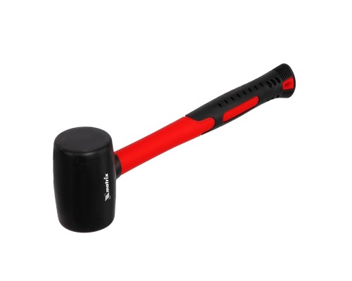 [Молотки] MATRIX Киянка резиновая, 450 г, черная резина, фибергласовая рукоятка [11185]