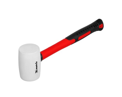 [Молотки] MATRIX Киянка резиновая, 225 г, белая резина, фибергласовая рукоятка [11195]