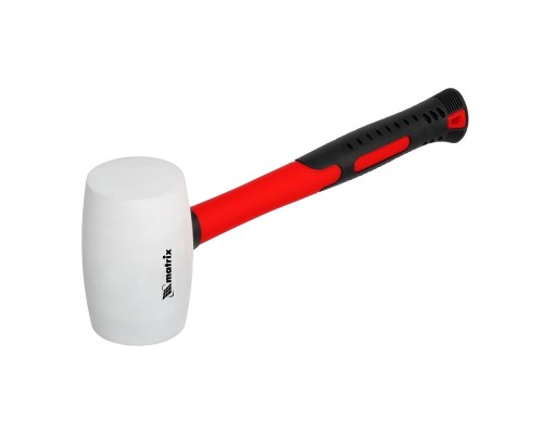 [Молотки] MATRIX Киянка резиновая, 450 г, белая резина, фибергласовая рукоятка [11196]