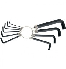 SPARTA Набор ключей имбусовых HEX, 1,5–10 мм, 10 шт., оксидированные, на кольце [112665]