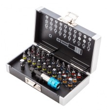 GROSS Набор бит, магнитный адаптер, сталь S2, пластиковый кейс, 32 предм. [11363]