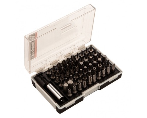 [HYUNDAI] MATRIX Набор бит с магнитным держателем, CrV, 61 шт. [11387]