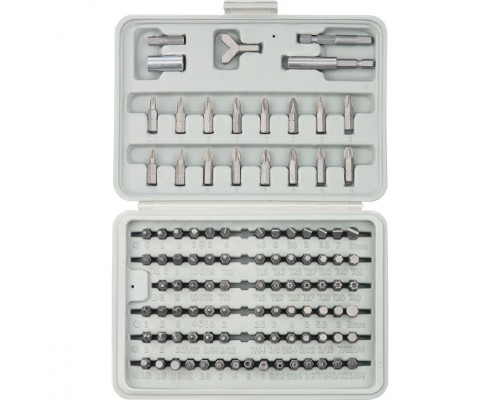 [HYUNDAI] SPARTA Набор бит, адаптеры для бит, CrV, 100 предм., в пласт. боксе [113975]