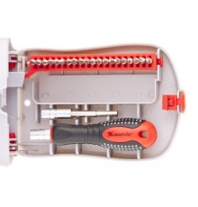 MATRIX Отвертка для точных работ с насадками Fusion, 22 пр. в пласт. пенале [11584]