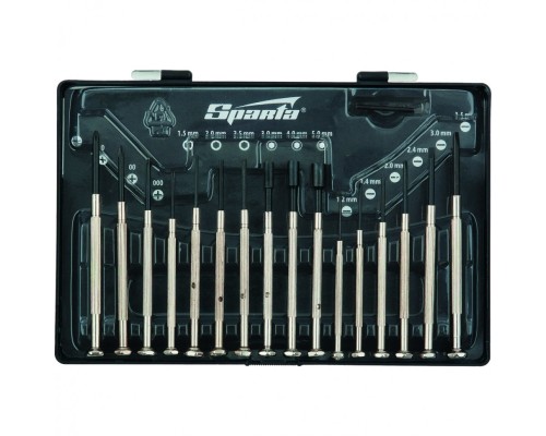 [Отвертки, Молотки, Кувалды, Киянки, Топоры] SPARTA Набор отверток для точной механики, 16 шт. [11783]