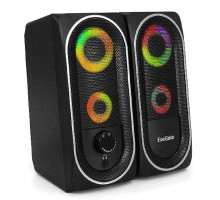 ExeGate Accord 220 EX289686RUS (питание USB, 2х3Вт (6Вт RMS), 60-20000Гц, цвет черный, RGB подсветка, Color Box)