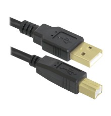 Defender USB04-06 PRO Кабель USB 2.0  для соед. 1.8м AM/BM , зол.конт, 2фер.фил.  [87430]