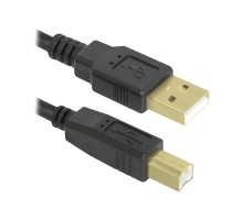 Defender USB04-10 PRO Кабель USB 2.0  для соед. 3.0м AM/BM , зол.конт, 2фер.фил.  (87431)