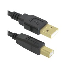 Defender USB04-10 PRO Кабель USB 2.0  для соед. 3.0м AM/BM , зол.конт, 2фер.фил.  (87431)