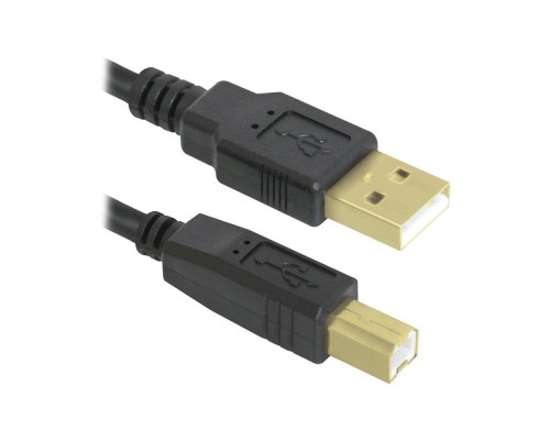 [кабели] Defender USB04-10 PRO Кабель USB 2.0  для соед. 3.0м AM/BM , зол.конт, 2фер.фил.  (87431)
