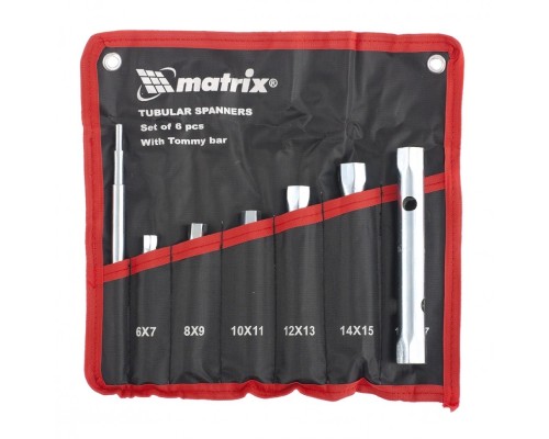 [Ручной инструмент] MATRIX Набор ключей трубчатых торцевых 7 пр [13719]