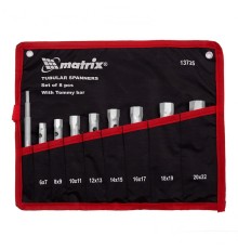 MATRIX Набор ключей трубчатых торцевых 9 пр [13725]