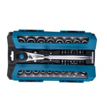 GROSS Набор торцевых головок, трещотка 120 зубьев, 36 предметов, 1/2