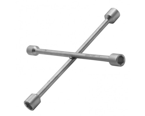 [Ручной инструмент] СИБРТЕХ Ключ-крест баллонный, 17 х 19 х 21 х 22 мм, толщина 14 мм [14257]