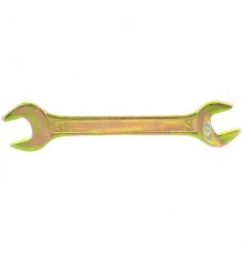 СИБРТЕХ Ключ рожковый, 14 х 15 мм, желтый цинк [14308]