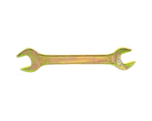 [Ручной инструмент] СИБРТЕХ Ключ рожковый, 14 х 15 мм, желтый цинк [14308]