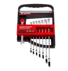 MATRIX Набор ключей комбинированных, трещеточных 8 шт. [14513]