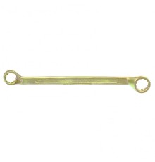 СИБРТЕХ Ключ накидной, 19 х 22 мм, желтый цинк [14628]