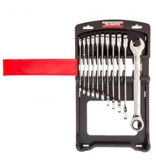 MATRIX Набор ключей комбинированных, трещоточных 11 шт. [14795]