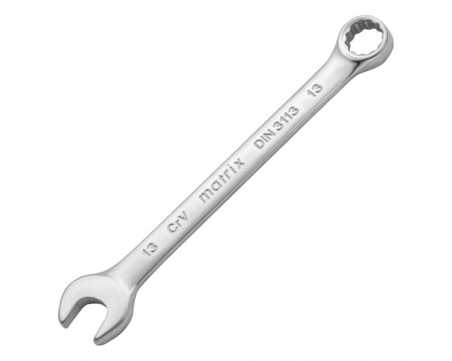 [Ручной инструмент] MATRIX Ключ комбинированный, 13 мм, CrV, матовый хром [15109]