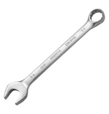 MATRIX Ключ комбинированный, 24 мм, CrV, матовый хром [15119]