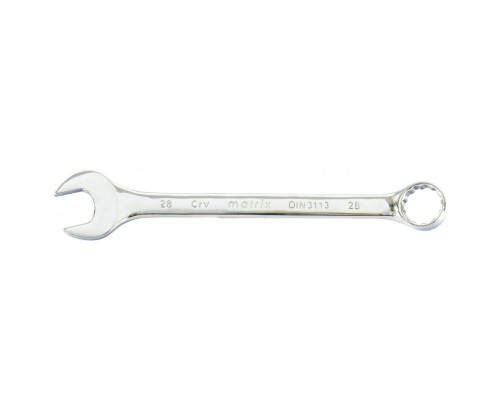 [Ручной инструмент] MATRIX Ключ комбинированный, 28 мм, CrV, полированный хром [15173]
