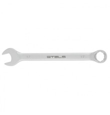 STELS Ключ комбинированный, 17 мм, CrV, матовый хром [15213]