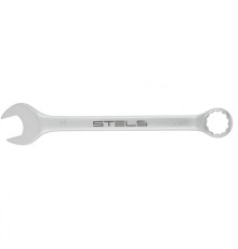 STELS Ключ комбинированный, 27 мм, CrV, матовый хром [15218]