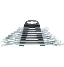 SPARTA Набор ключей рожковых, 6 х 22 мм, 8 шт., хромированные [152755]