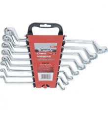 MATRIX Набор ключей накидных, 6–22 мм, CR-V, 8 шт., полированный хром [15332]