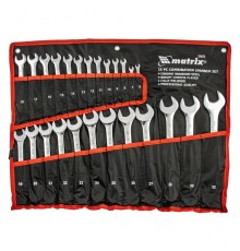 MATRIX Набор ключей комбинированных, 6 - 32 мм, 25шт., CrV, полированный хром [15425]