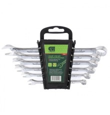 СИБРТЕХ Набор ключей комбинированных, 8 - 17 мм, CrV, 6 шт. [15446]