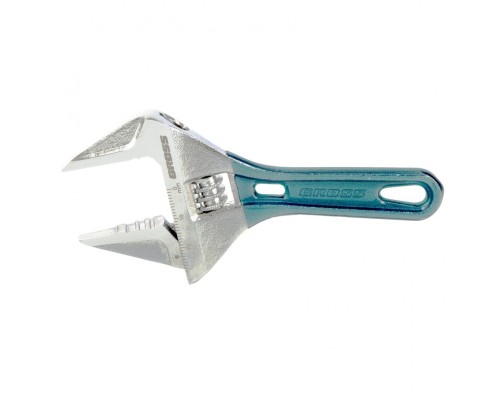 [Ручной инструмент] GROSS Ключ разводной, 120 мм,CrV, укороченная ручка [15564]