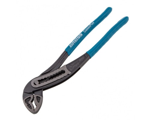 [Ручной инструмент] GROSS Клещи переставные, обливные рукоятки, хром-ванадий, 240 мм [15715]