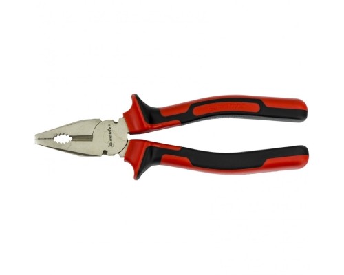 [плоскогубцы] MATRIX Плоскогубцы NICKEL, 200 мм, никелированные, двухкомпонентные рукоятки [16906]