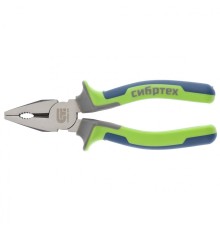 СИБРТЕХ Плоскогубцы комбинированные, 160 мм, фосфатирование, трехкомпонентные рукоятки [17053]