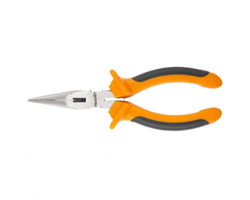 [плоскогубцы] SPARTA Длинногубцы, Comfort, 160 мм, прямые шлифованные, двухкомпонентные рукоятки [17165]