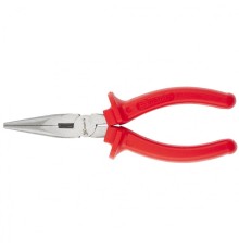 MATRIX Длинногубцы Econom, 200 мм, прямые шлифованные, пластмассовые рукоятки [17194]