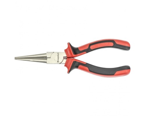 [плоскогубцы] MATRIX Круглогубцы NICKEL, 160 мм, никелированные, двухкомпонентные рукоятки [17355]