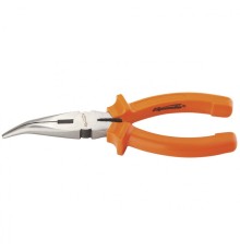 SPARTA Длинногубцы изогнутые Classic, 160 мм, шлифованные, пластмассовые рукоятки [17411]
