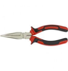 MATRIX Длинногубцы NICKEL, 160 мм, изогнутые никелированные, двухкомпонентные рукоятки [17420]