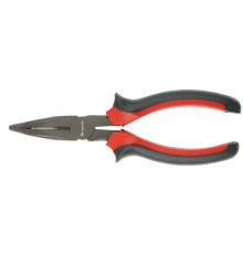 MATRIX Длинногубцы Black Nickel, 200 мм, изогнутые, двухкомпонентные рукоятки [17462]
