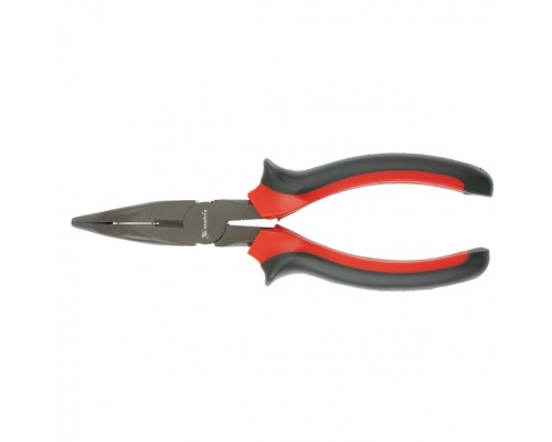 [плоскогубцы] MATRIX Длинногубцы Black Nickel, 200 мм, изогнутые, двухкомпонентные рукоятки [17462]