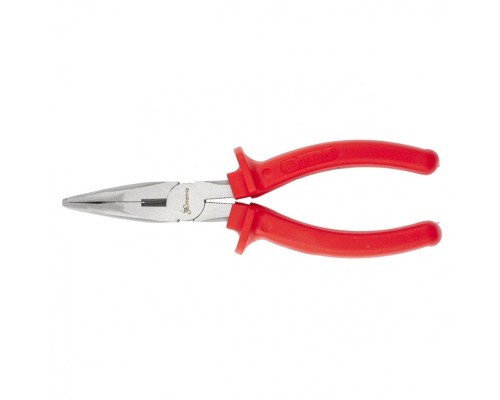 [плоскогубцы] MATRIX Длинногубцы Econom, 160 мм, изогнутые шлифованные, пластмассовые рукоятки [17494]