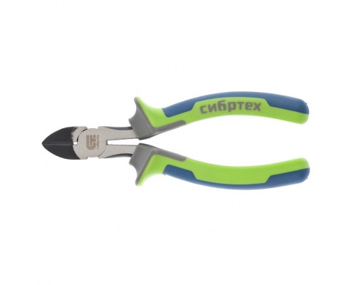 [плоскогубцы] СИБРТЕХ Бокорезы,160 мм, фосфатирование, трехкомпонентные рукоятки [17527]