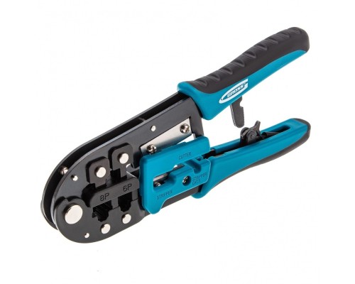 [плоскогубцы] GROSS Клещи для обжима телефонных и компьютерных клемм RJ45, 8P и RJ11/12, 6P  [17719]
