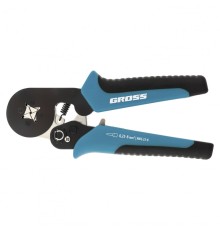 GROSS Клещи (пресс-клещи) для обжима наконечников электропроводов с сечением 0,25-8 мм2 [17724]