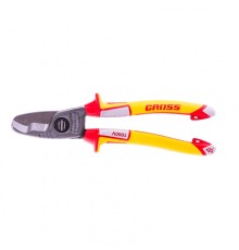 GROSS Кабелерез, диэлектрические рукоятки до 1000 В, трехкомпонентные рукоятки, 210 мм [17728]